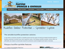 Tablet Screenshot of platypussprinkler.com